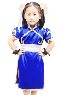 Street Fighter Chun Li Kids Cosplay Costume