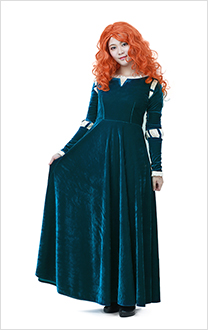 Brave Princess Merida Adult Dress Cosplay Costume
