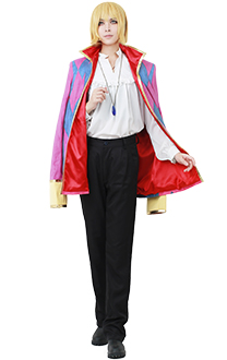 Howls Moving Castle Howl Cosplay Costume including Jewelry Necklace